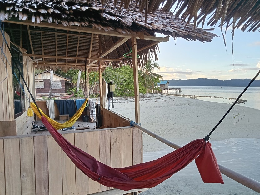 Volunteers dorm room balconies